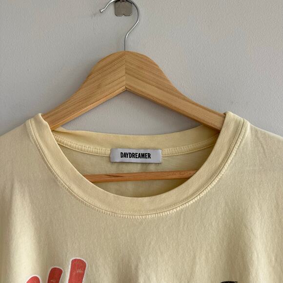 DAYDREAMER Weezer Graphic Short Sleeve T-Shirt Yellow OS - Picture 4 of 7